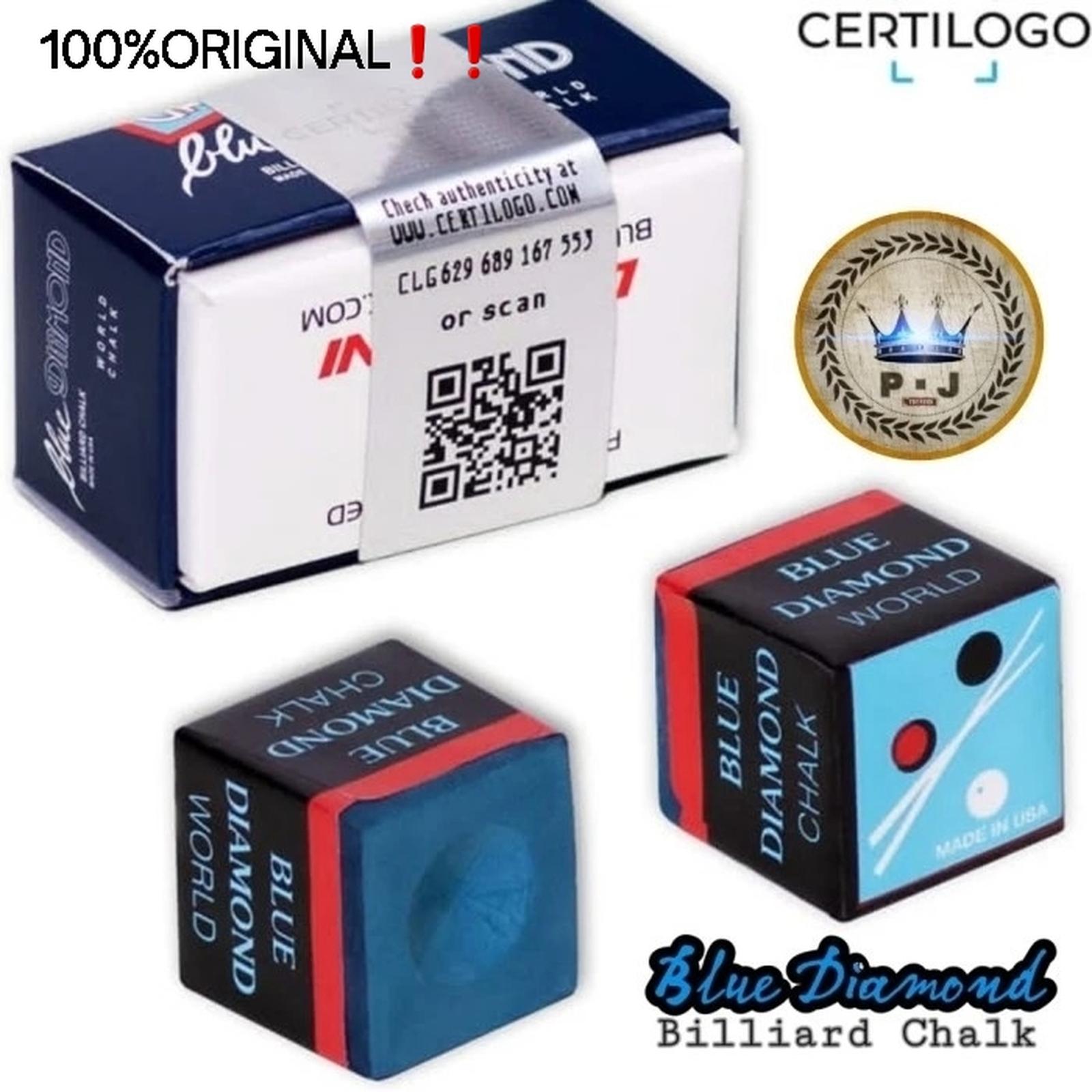 PJ - Kapur - Chalk Billiard | Blue Diamond - Longoni | Original Certilogo